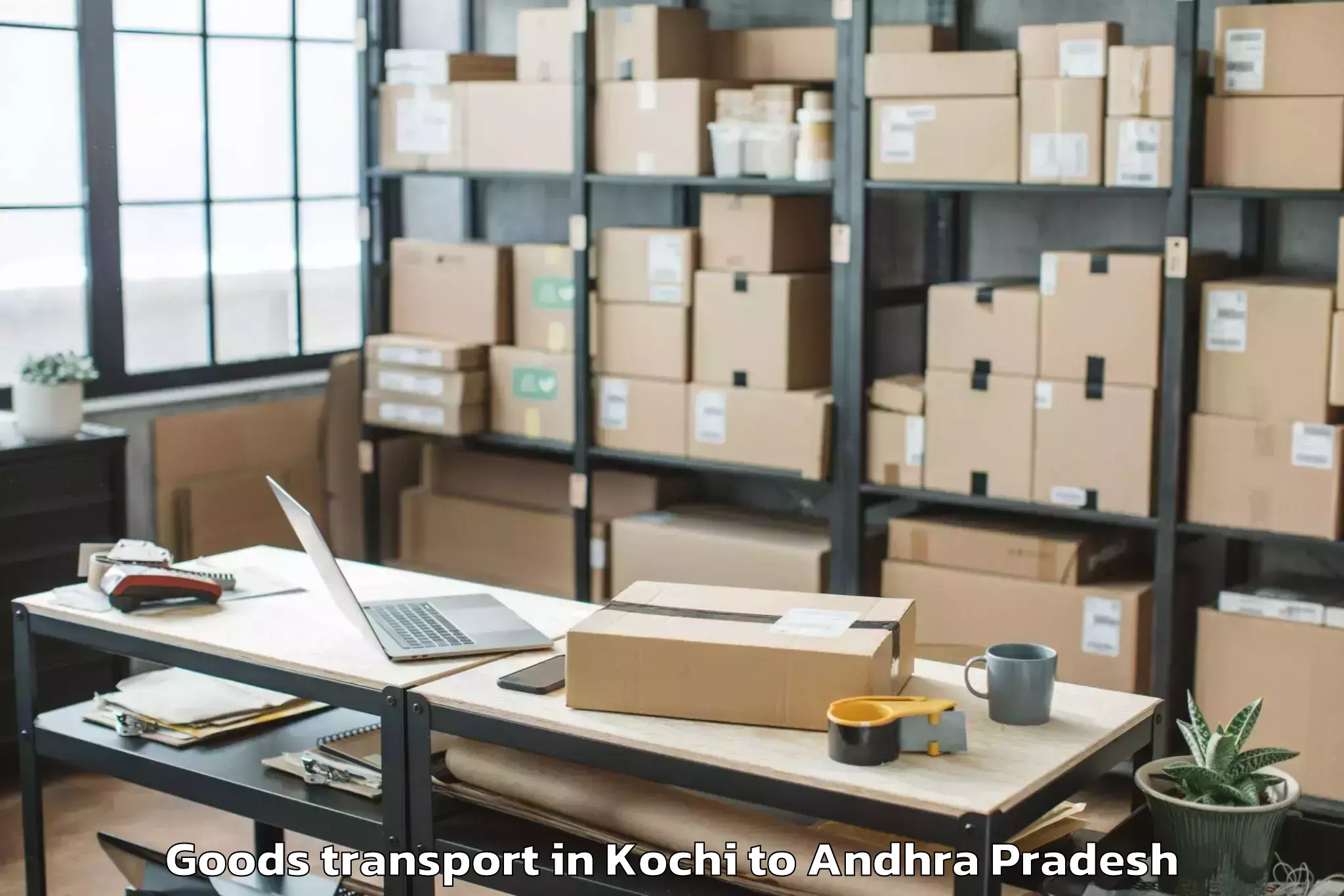 Affordable Kochi to Vissannapet Goods Transport